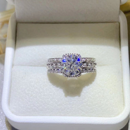 Shop Breathtaking 2 Carat Moissanite Rings In Sterling Silver