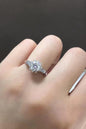 Sparkling Moissanite Engagement Ring on Delicate Hand