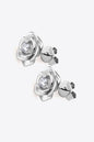 Adored Moissanite Flower 925 Sterling Silver Earrings - KevRow5760