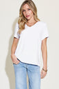 Basic Bae Full Size V-Neck High-Low T-Shirt - KevRow5760