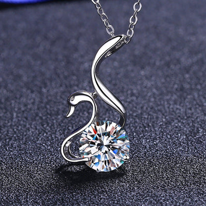 2 Carat Moissanite 925 Sterling Silver Necklace - KevRow5760