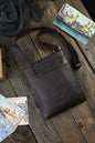 Natural leather bag model 191539 Galanter