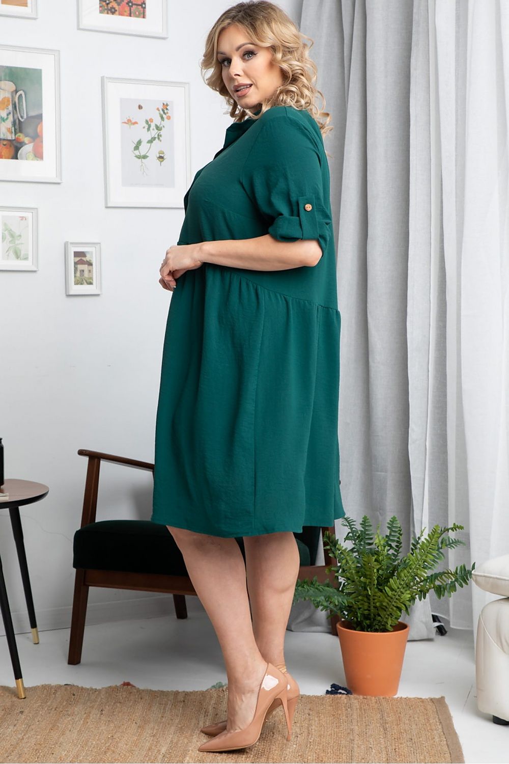 Plus size dress model 182208 Karko