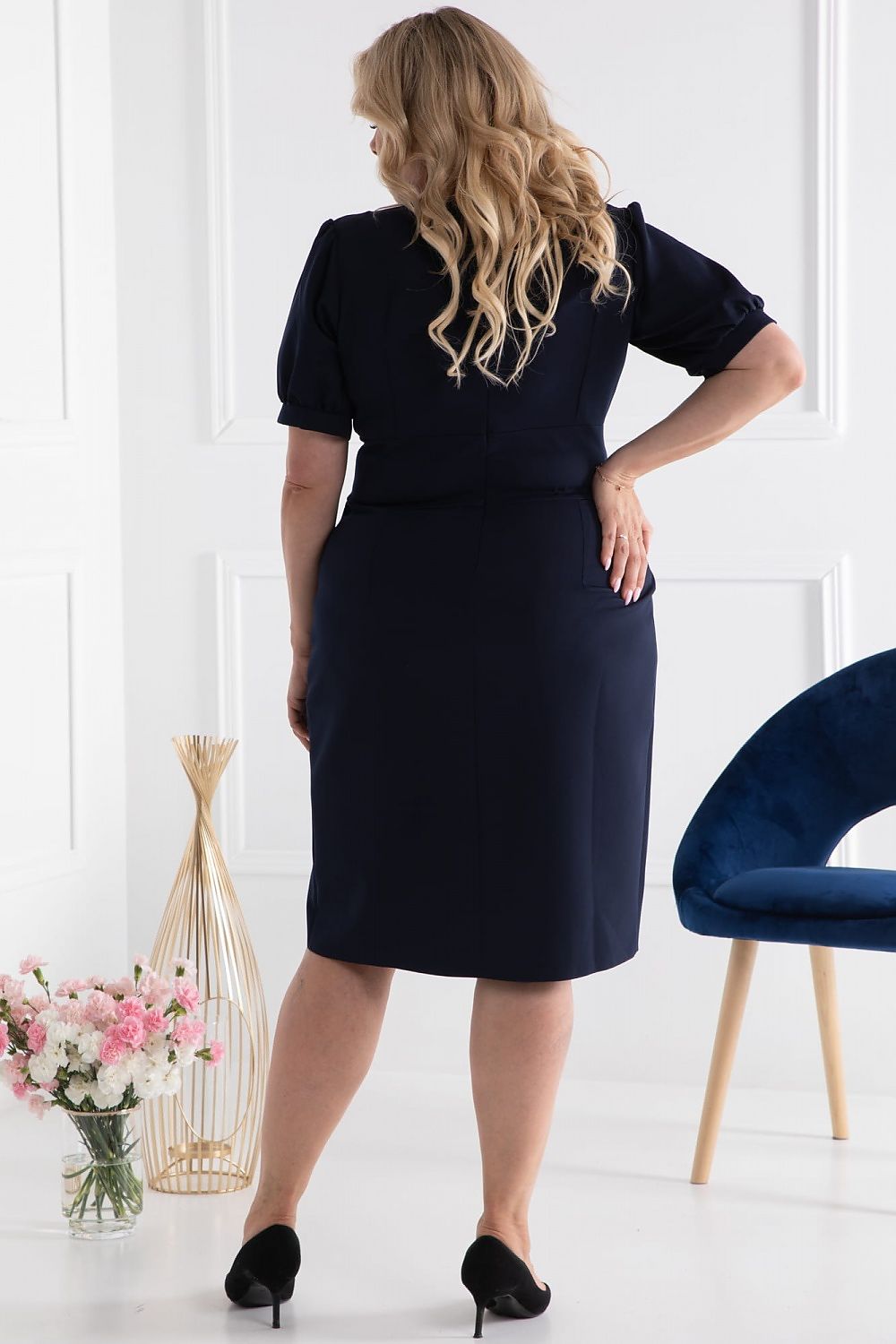 Plus size dress model 169166 Karko