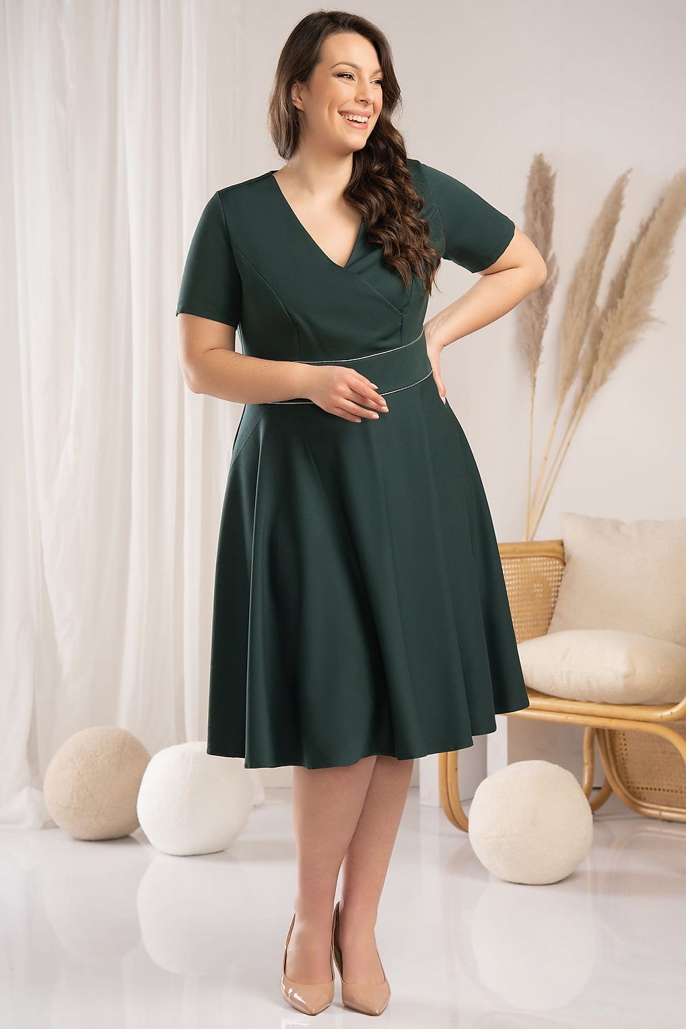 Plus size dress model 178555 Karko