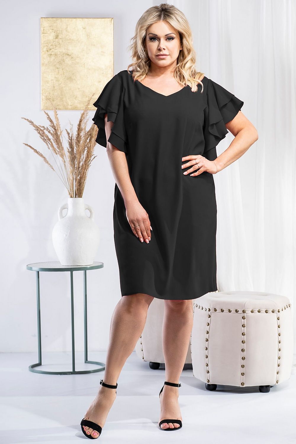 Plus size dress model 180444 Karko