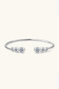 Elegant 1.8 carat moissanite bracelet in sterling silver with sparkling stones