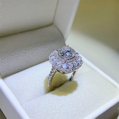 2 Carat Moissanite 925 Sterling Silver Ring - KevRow5760