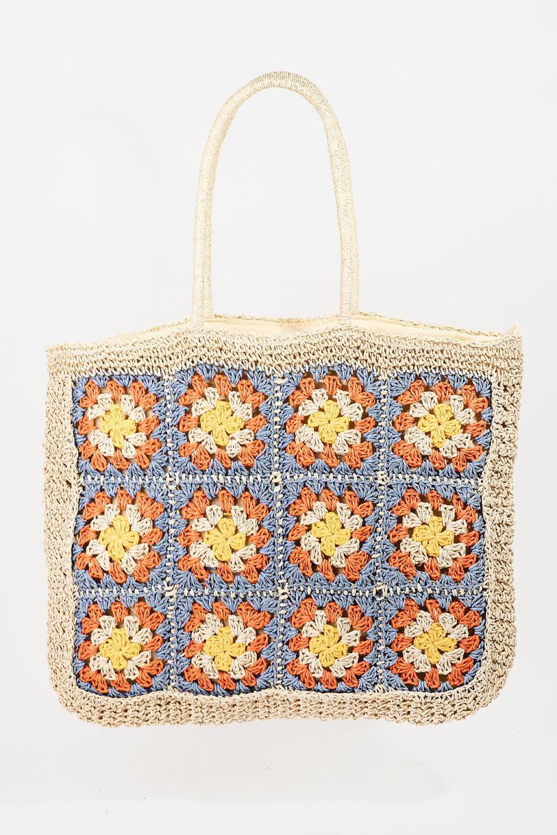 Fame Flower Braided Tote Bag - KevRow5760