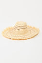 Fame Openwork Raw Hem Weave Hat - KevRow5760