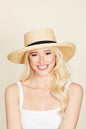 Fame Wide Brim Straw Weave Hat - KevRow5760