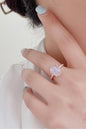 High Quality Natural Moonstone 925 Sterling Silver Side Stone Ring - KevRow5760