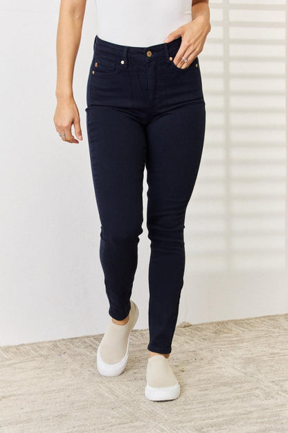 Judy Blue Full Size Garment Dyed Tummy Control Skinny Jeans - KevRow5760