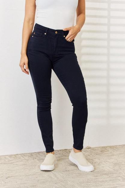 Judy Blue Full Size Garment Dyed Tummy Control Skinny Jeans - KevRow5760