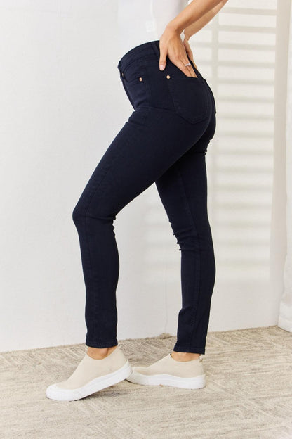 Judy Blue Full Size Garment Dyed Tummy Control Skinny Jeans - KevRow5760