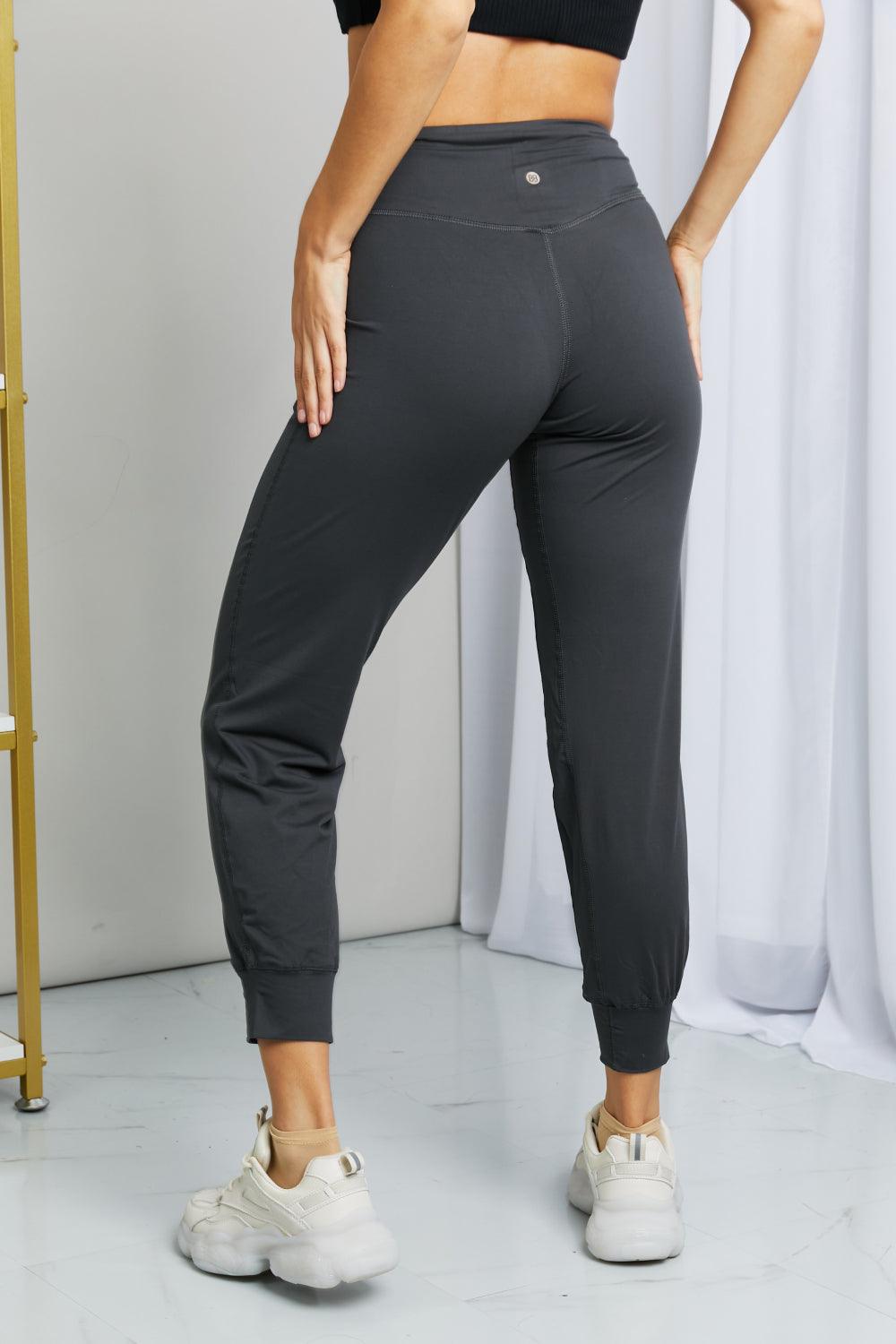 Leggings Depot Full Size Wide Waistband Cropped Joggers - KevRow5760