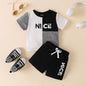 NICE Color Block Tee and Shorts Set - KevRow5760