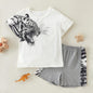 Tiger Graphic Tee and Shorts Set - KevRow5760