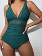 V-Neck One-Piece Swimwear - KevRow5760