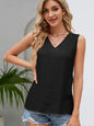 V-Neck Wide Strap Tank - KevRow5760