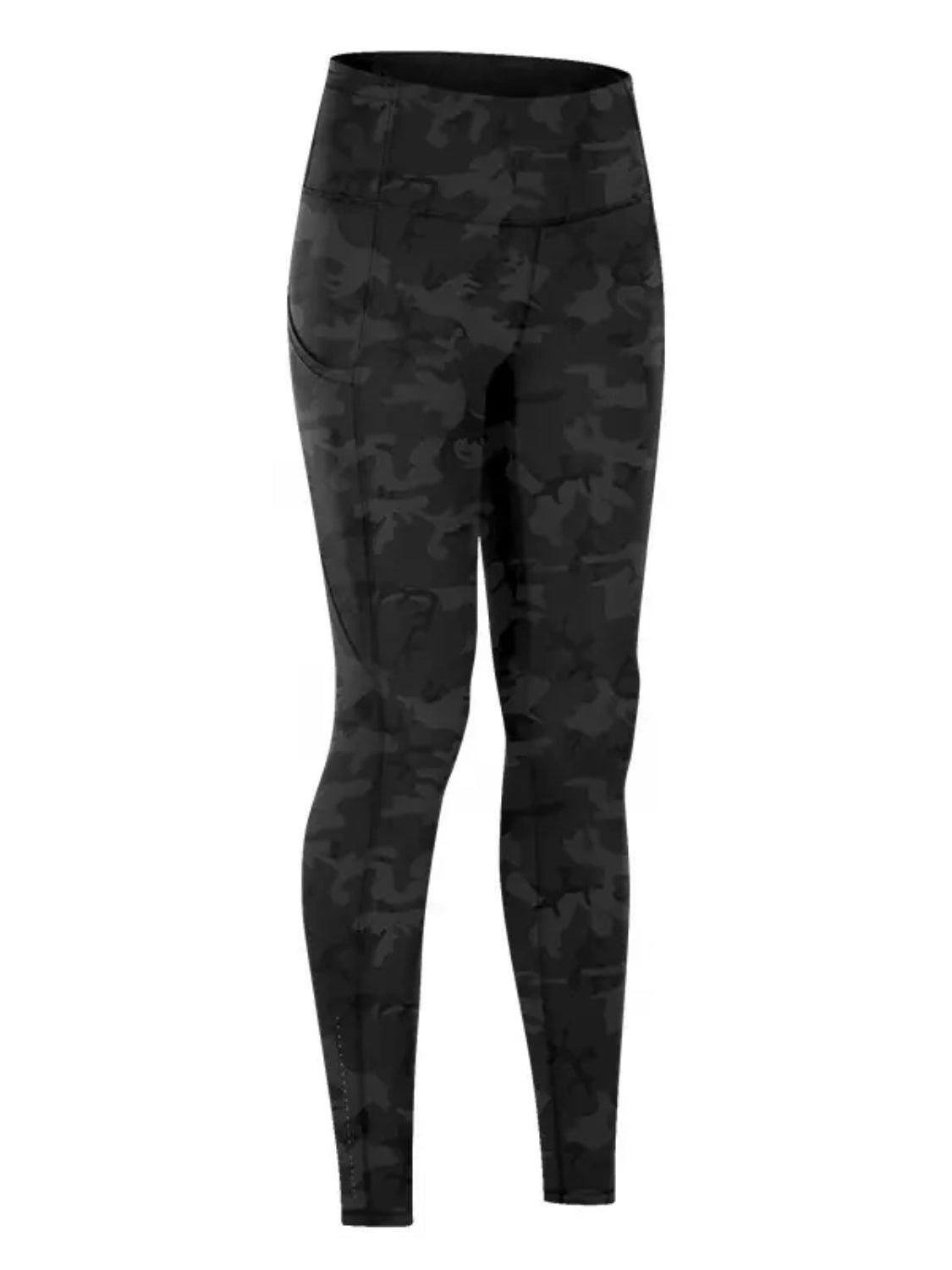 Wide Waistband Sports Leggings - KevRow5760