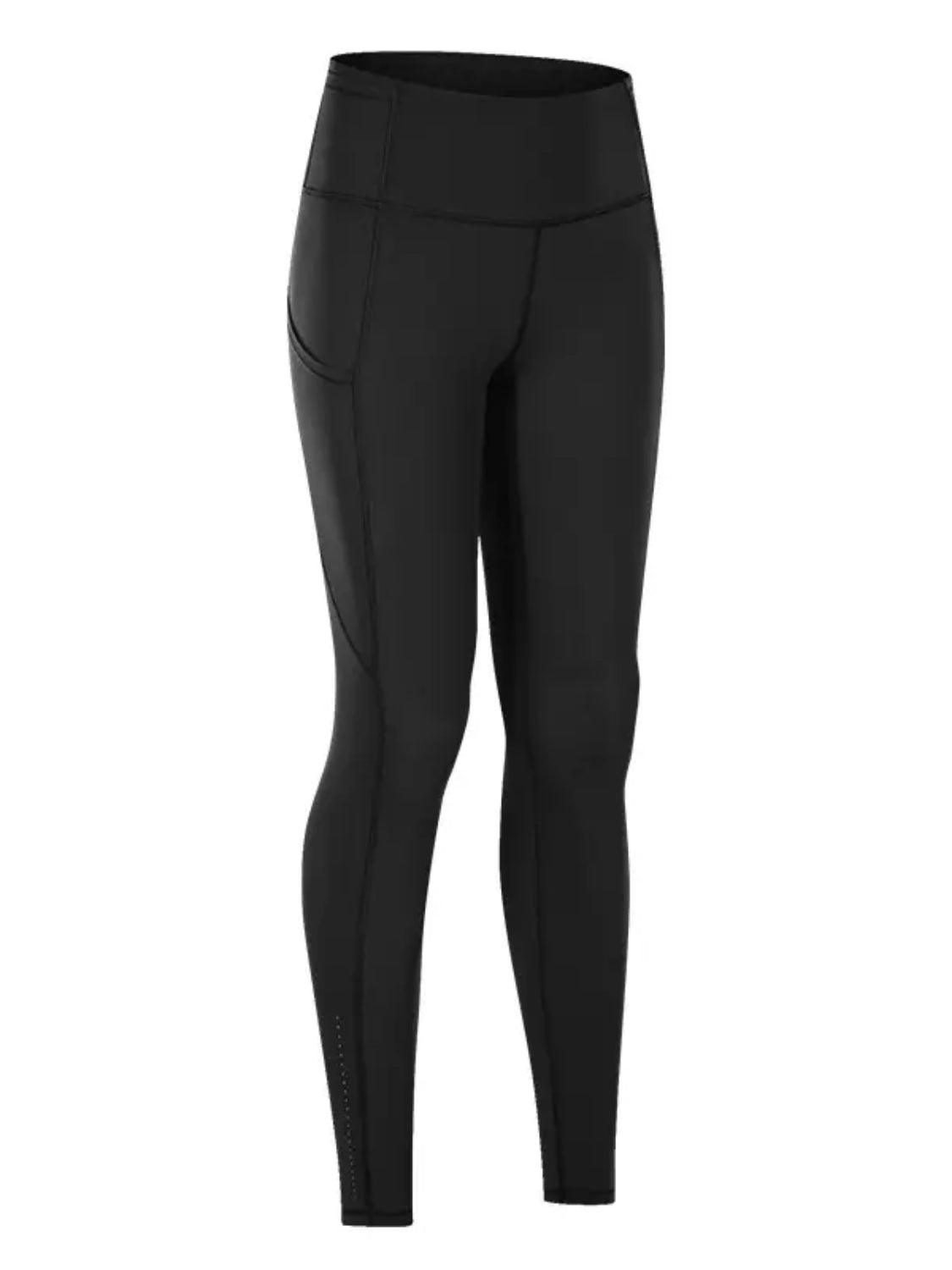 Wide Waistband Sports Leggings - KevRow5760