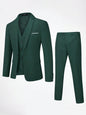 CLOUDSTYLE Men Flap Detail Blazer & Waistcoat & Suit Pants - KevRow5760