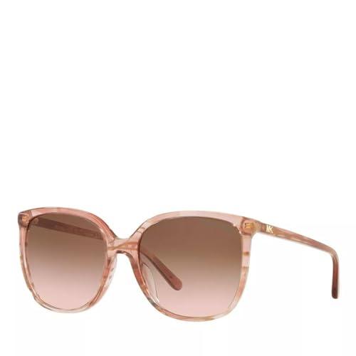 Michael Kors sunglasses for womens MK2137U Anaheim Rose Transparent/Brown Pink Gradient One Size - KevRow5760