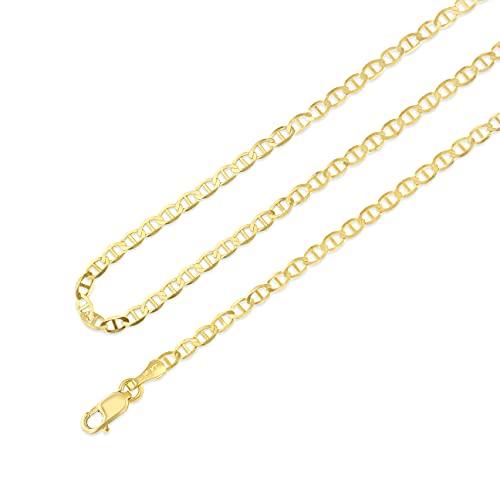 14K Yellow Gold Chain Necklace with a Barrel Clasp KevRow5760