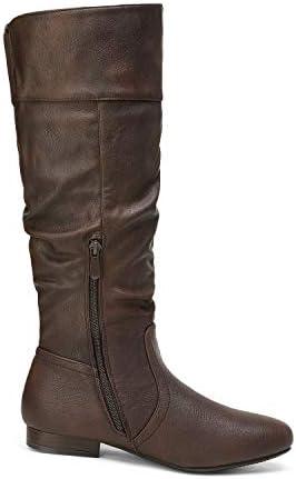 DREAM PAIRS Women&#39;s Knee High Pull On Fall Weather Winter Boots - KevRow5760