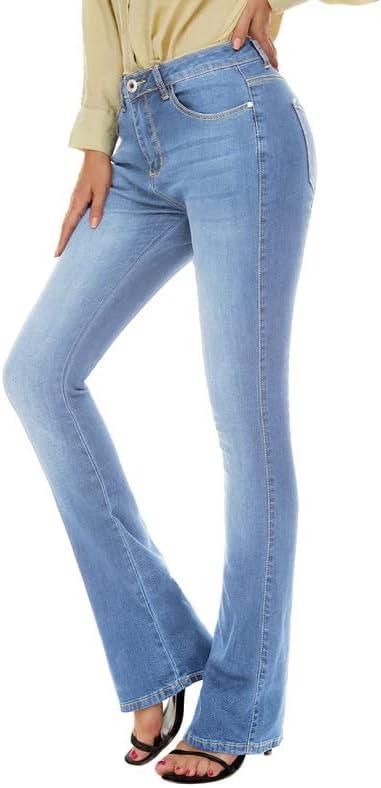 VIPONES Bell Bottom Jeans for Women High Waisted Flare Jean Bootcut Stretch Skinny Wide Leg Denim Pants - KevRow5760