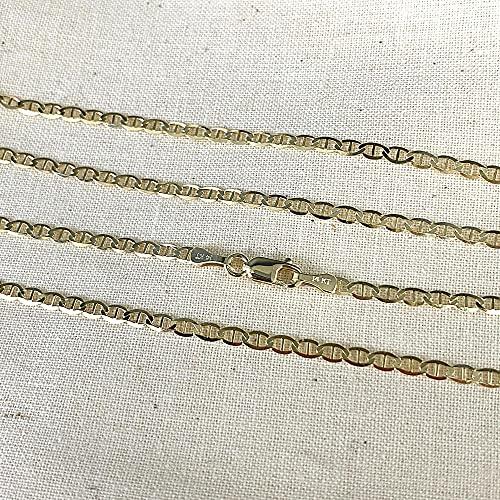 14K Yellow Gold Chain Necklace with a Barrel Clasp KevRow5760