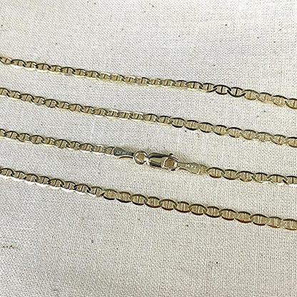 14K Yellow Gold Chain Necklace with a Barrel Clasp KevRow5760