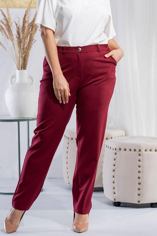 Plus size Trousers model 184893 Karko - KevRow5760